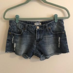 Dark-Wash Jean Shorts